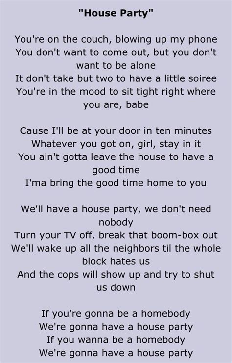 Party Lyrics 